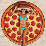 Printed Fruit Food Round Chiffon Round Beach Towels Home Decor Boho Style