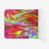 Neon Graffiti Microfiber Chevron Non-Slip Soft Kitchen Mat Bath Rug Doormat