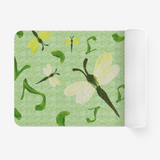 Olivine Dell Dragonflies Microfiber Chevron Non-Slip Soft Kitchen Mat Bath Rug Doormat