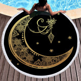 Moon Beach Towel Boho Swimwear Bathing Blanket
