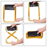 25*22.5*27cm Outdoor Aluminum Folding Small Fishing Stool Chair Portable Tool