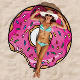 Printed Fruit Food Round Chiffon Round Beach Towels Home Decor Boho Style