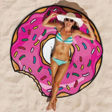 Printed Fruit Food Round Chiffon Round Beach Towels Home Decor Boho Style