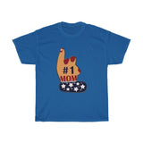 Patriotic #1 Mom Sparkles Unisex Heavy Cotton Tee