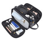 Men's PU Leather Toiletry Travel Organizer Cosmetic Bag