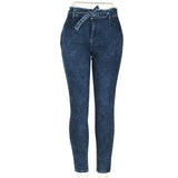 Women High Waist Streetwear Denim Plus Size Pencil Pants Skinny Jeans