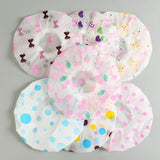 1PC Waterproof Thicken Lovely Bath Hat Solid Color One-Off Elastic Shower Cap