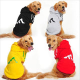 All Seasons Letter Pattern 100% Cotton Small to Large Dog Apparel Pet Coat