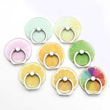 Mobile Phone Metal Finger Ring Holder Cute Lemon Fruits Stand Support