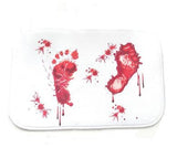 Blood Footprints Shower Horror Decorative Bathroom Mat Rugs