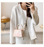Women's Western Style Small Fresh Sweet Flower Shoulder Handbag