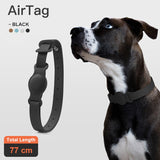 Leather Pet Adjustable Apple Airtag Tracker Anti-Lost Case Collar