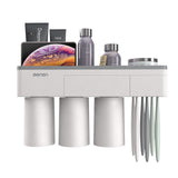 Magnetic Adsorption Wall Mount Cleanser Holder Storage Rack Bathroom Accessories Set
