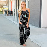 Women Super Comfy Floral Jumpsuit Sling Print Loose Piece Trousers