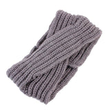 1pc Women Cross Twist Warm Wool Hair Band Accessories Handmade Crochet Knitted Headwrap