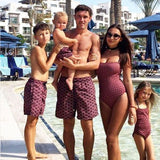 Family Swimwear Beach Match One-piece Swimsuit