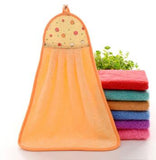 Thick Microfiber Hand Kitchen Towel Hanging Cloth Soft Absorbent
