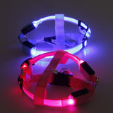 Nylon Pet Safety LED Harness Flashing Light Leash Rope Belt