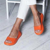 Women Fish Mouth Top Quality Slip On Solid Single Flat Shoes