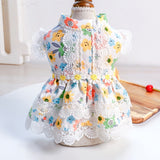 Floral Skirt Super Clothing Pet Dress Outfits