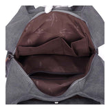 Piler Large Women Handbag Canvas Zipper Pockets Luxury Shoulder Bag