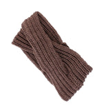 1pc Women Cross Twist Warm Wool Hair Band Accessories Handmade Crochet Knitted Headwrap