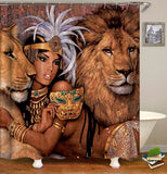 Bathroom Decor 3D Print Customized Animal Beast Waterproof Shower Curtains
