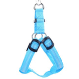 Nylon Pet Safety LED Harness Flashing Light Leash Rope Belt