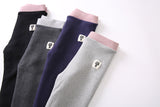Women Elastic Waist Cartoon Patchwork Plus Velvet Thick Warm Knitted Leggings