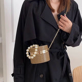 Women Diamond Acrylic Round Clutch Small Shoulder Crossbody Bag
