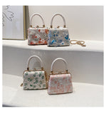 Women's Western Style Small Fresh Sweet Flower Shoulder Handbag