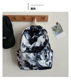 Colorful Tie Dye Street Trend Square Vertical Section Backpack