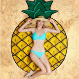 Printed Fruit Food Round Chiffon Round Beach Towels Home Decor Boho Style