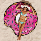 Printed Fruit Food Round Chiffon Round Beach Towels Home Decor Boho Style