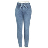 Women High Waist Streetwear Denim Plus Size Pencil Pants Skinny Jeans