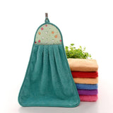 Thick Microfiber Hand Kitchen Towel Hanging Cloth Soft Absorbent