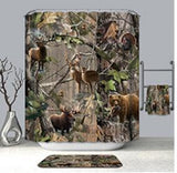 Bathroom Decor 3D Print Customized Animal Beast Waterproof Shower Curtains