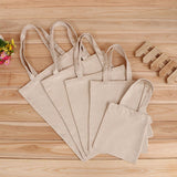 6 Sizes Shopper Tote Canvas Reusable Eco-Friendly Cloth Foldable Bags