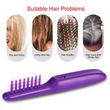 Portable Electric Detangling Wet or Dry Tame The Mane Electric Brush with Brush Cover Adults & Kids