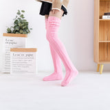Women Anime Cartoon Knitting Lolita Cosplay Loose JK Woolen Stockings