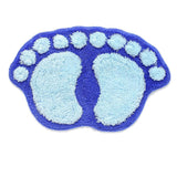 Foot Print Non-slip Bathroom Carpet Mat Toilet Bathroom Rug Bath Pad