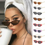 Women High Quality Narrow Cat Eye Sunglasses UV400 Eyewear