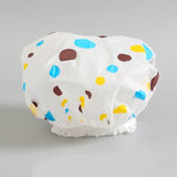 1PC Waterproof Thicken Lovely Bath Hat Solid Color One-Off Elastic Shower Cap