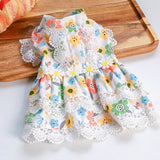 Floral Skirt Super Clothing Pet Dress Outfits