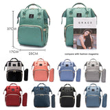 Diaper USB Large Capacity Nappy Waterproof Travel Backpack Baby Care Stroller Handbag