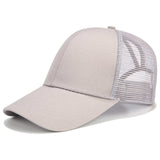 Glitter Ponytail Baseball Snapback Mesh Cap Messy Bun Adjustable Hat
