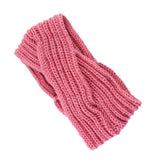 1pc Women Cross Twist Warm Wool Hair Band Accessories Handmade Crochet Knitted Headwrap