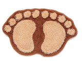 Foot Print Non-slip Bathroom Carpet Mat Toilet Bathroom Rug Bath Pad