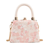 Women's Western Style Small Fresh Sweet Flower Shoulder Handbag