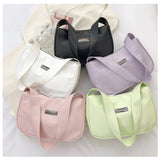 Women's Soft PU Leather Texture High End Solid Single Shoulder Bag